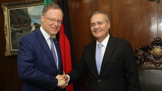 Foto: Bundesratspräsident Weil und Senatspräsident Renan Calheiros