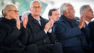 Foto: Bundesratspräsident Tschentscher beim Festakt in Santiago de Chile.