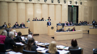 Foto: Blick in den Plenarsaal während der 920. Sitzung des Bundesrates