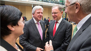 Foto: v.l.n.r. Christine Lieberknecht, Volker Bouffier, Stephan Weil, Winfried Kretschmann