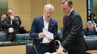 Foto: v.l.n.r. Prof. Dr. Benjamin-Immanuel Hoff und Bodo Ramelow 