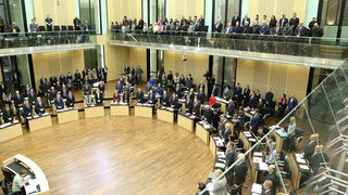 Foto: Gedenken im Plenarsaal des Bundesrates