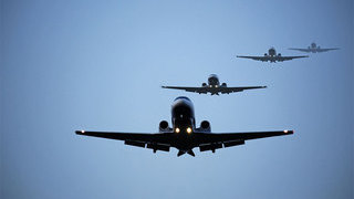 Foto: Flugzeuge in der Luft