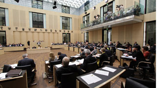 Foto: Blick in den Plenarsaal Foto: Blick in den Plenarsaal