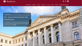 Screenshot Homepage bundesrat.de Screenshot Homepage bundesrat.de