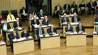 Foto: Länderbänke im Plenarsaal Foto: Länderbänke im Plenarsaal