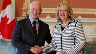 Foto: Hannelore Kraft und David Lloyd Johnston