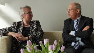 v.l.n.r.: Botschafterin Annette Schavan und Staatssekretär Gerd Schmitt