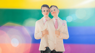 Foto: stilisiertes gleichgeschlechtliches Paar