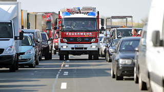 Foto: Bilden einer Rettungsgasse