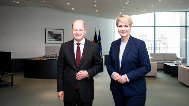 Foto: Olaf Scholz und Manuela Schwesig