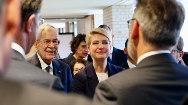 Foto: Alexander Van der Bellen und Manuela Schwesig 