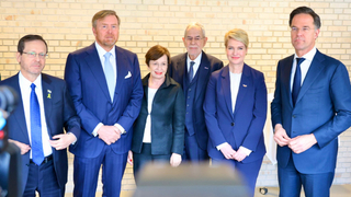 Foto: Jitzchak Herzog, Willem-Alexander, Doris Maria Schmidauer, Alexander Van der Bellen, Manuela Schwesig, Mark Rutte