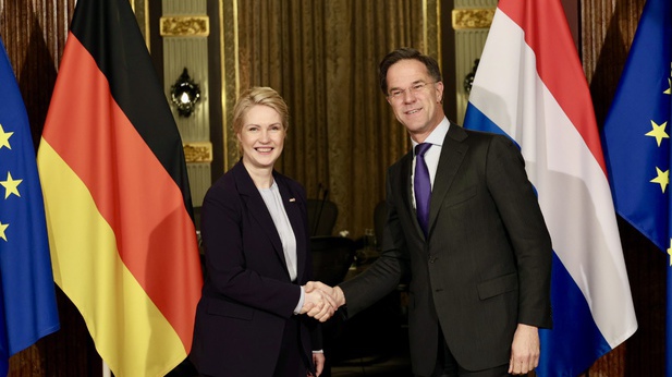 Foto: Bundesratspräsidentin Manuela Schwesig mit dem niederländischen Ministerpräsidenten Mark Rutte