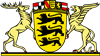 Großes Landeswappen des Landes Baden-Württemberg