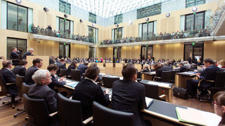 Foto: Blick in den Plenarsaal während des Plenums