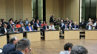Foto: Blick auf die Länderbänke während des Plenums