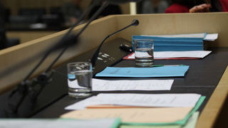 Foto: Blick auf Bundesratsunterlagen