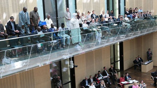 Foto: Blick auf die Besuchertribüne