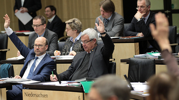 Foto: Abstimmung im Plenum