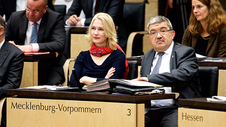 Foto: Manuela Schwesig und Lorenz Caffier