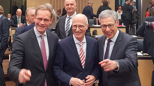 Foto: Michael Müller, Peter Tschentscher, Carsten Sieling