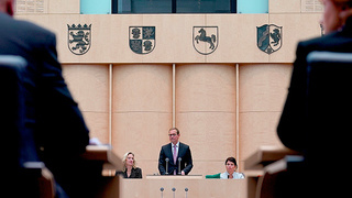 Foto: Michael Müller während seiner Rede