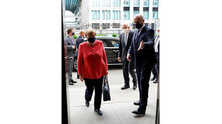  Foto: Angela Merkel und Dietmar Woidke