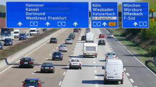 Foto: Blick auf eine Autobahn