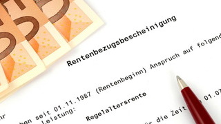 Foto: Rentenbezugsbescheinigung