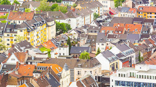 Foto: Blick auf Hausdächer