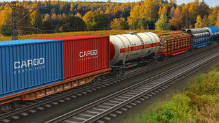 Foto: Güterverkehr auf der Schiene