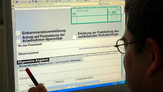 Foto:  elektronische Steuererklärung