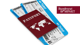 Foto: Pass mit Flugtickets